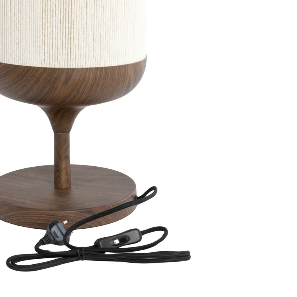 Lampe de table Hallie Wood Print