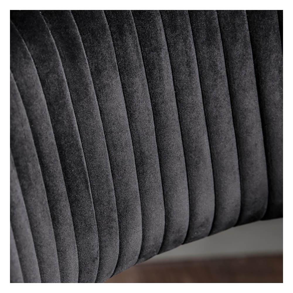 Fauteuil pivotant Murray en velours noir