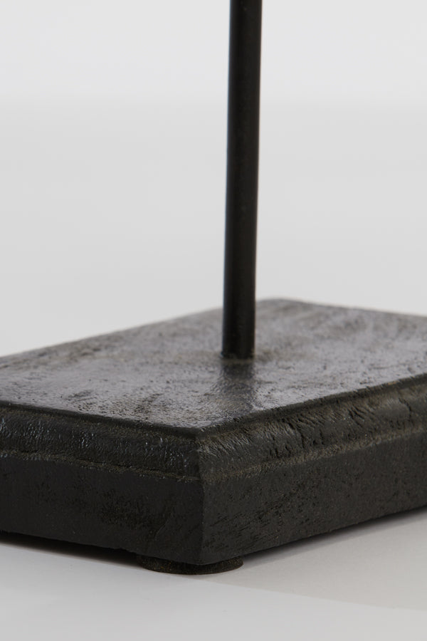 Ornement de cheval en bois - Noir mat