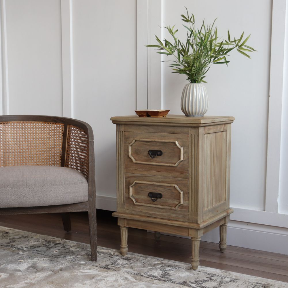 Table de chevet Adeline à 2 tiroirs