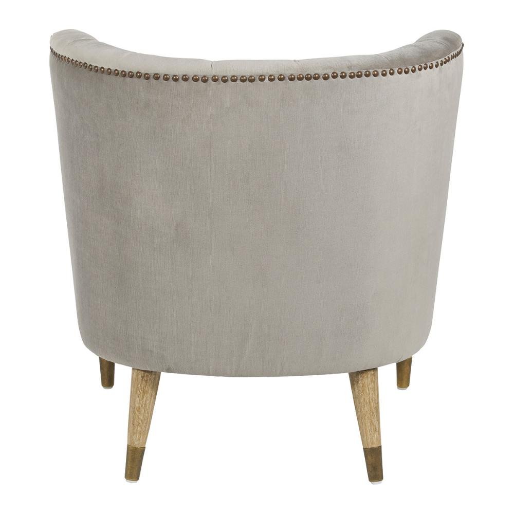 Fauteuil Clarissa en mousse naturelle Blanc d'Ivoire