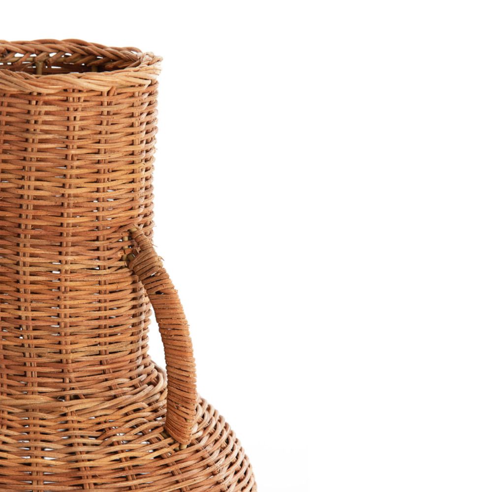 Vase en rotin Nally Brown