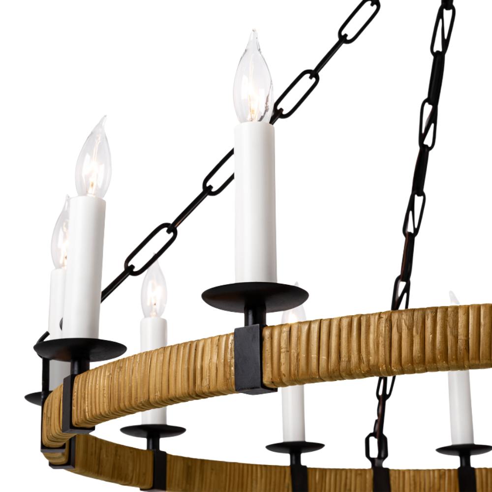 Lustre à anneaux enroulés Darlana moyen de Visual Comfort