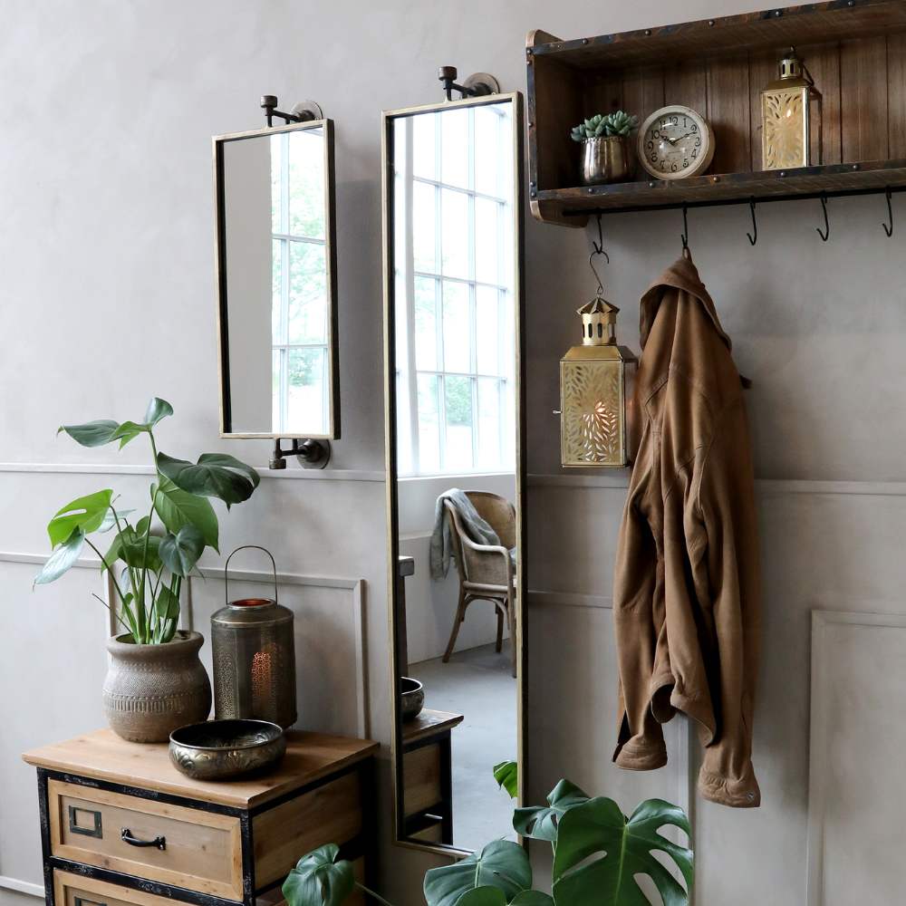 Miroir mural - Laiton antique