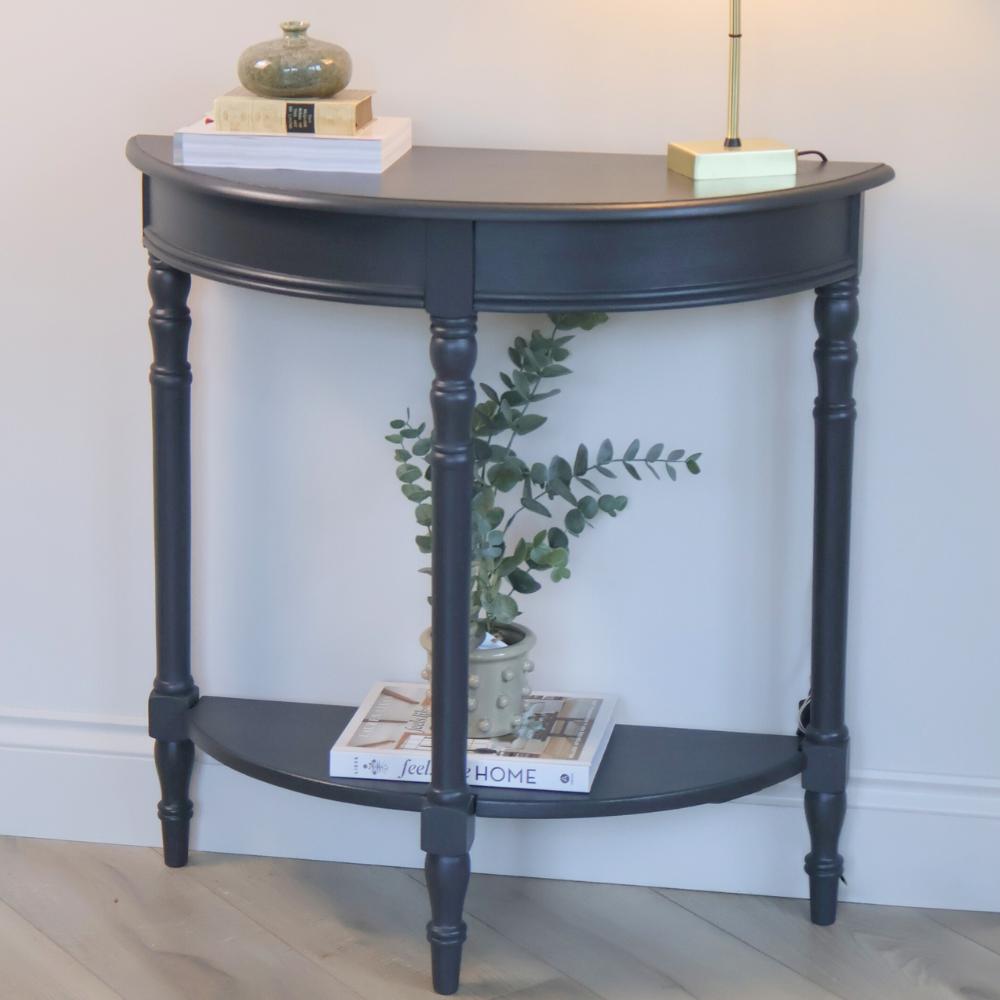 Console demi-lune Anita Black