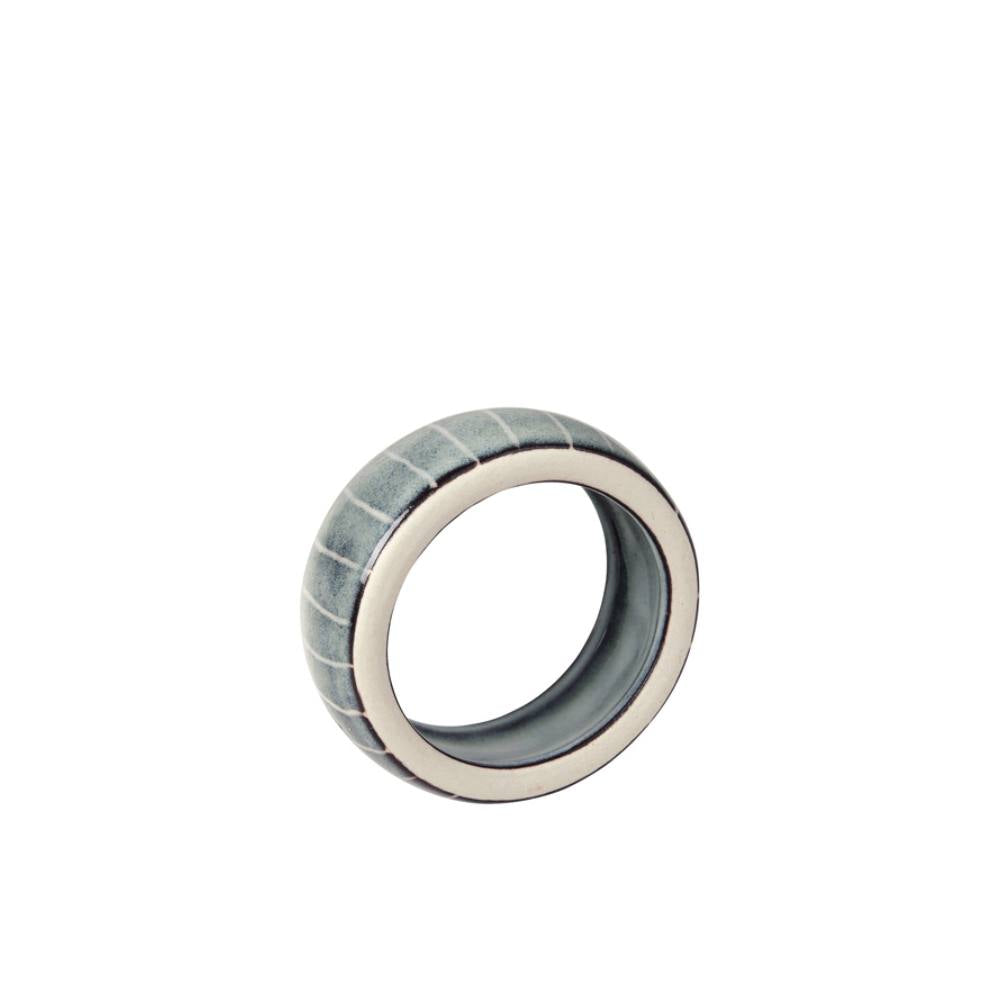 Ronds de serviette turquoise, lot de 6