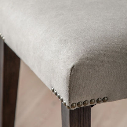 Chaise de salle à manger Madison, couleur ciment et lin.