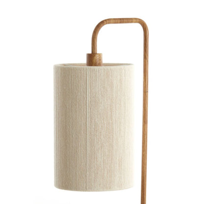 Lampadaire Dani en bois et corde
