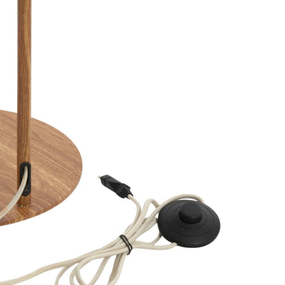 Lampadaire Dani en bois et corde