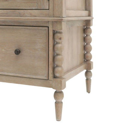 Armoire artisanale à 2 portes et 1 tiroir