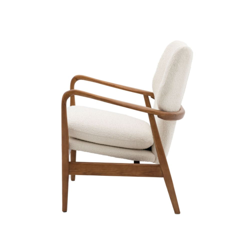 Fauteuil Jensen Bouclé Crème - Ex Display