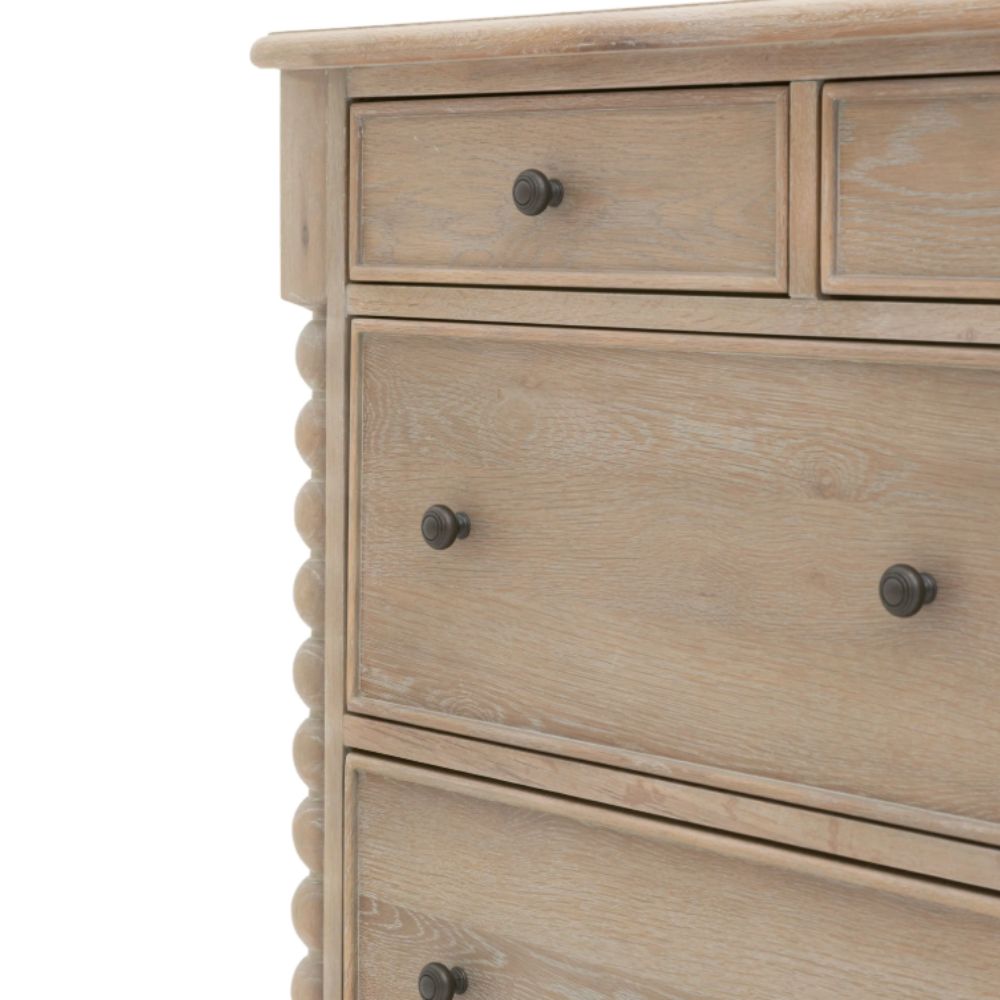 Commode artisanale à 7 tiroirs