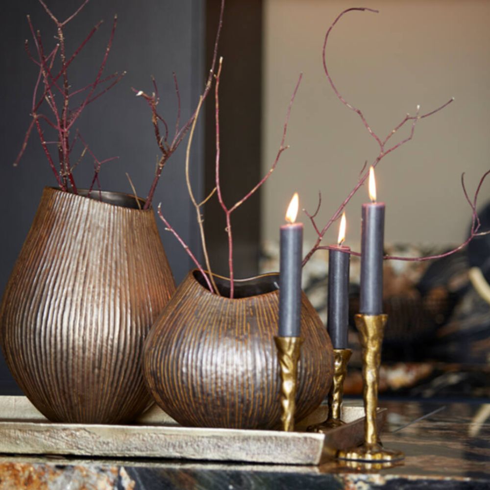 Bougeoir Sola en bronze antique