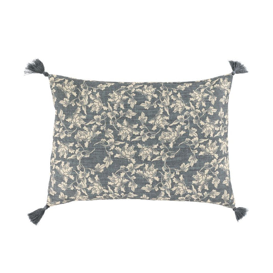 Coussin à pompons Midnight et Sand