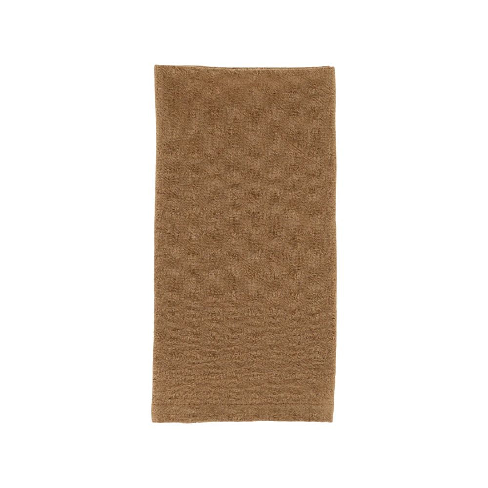 Serviette en tissu cognac