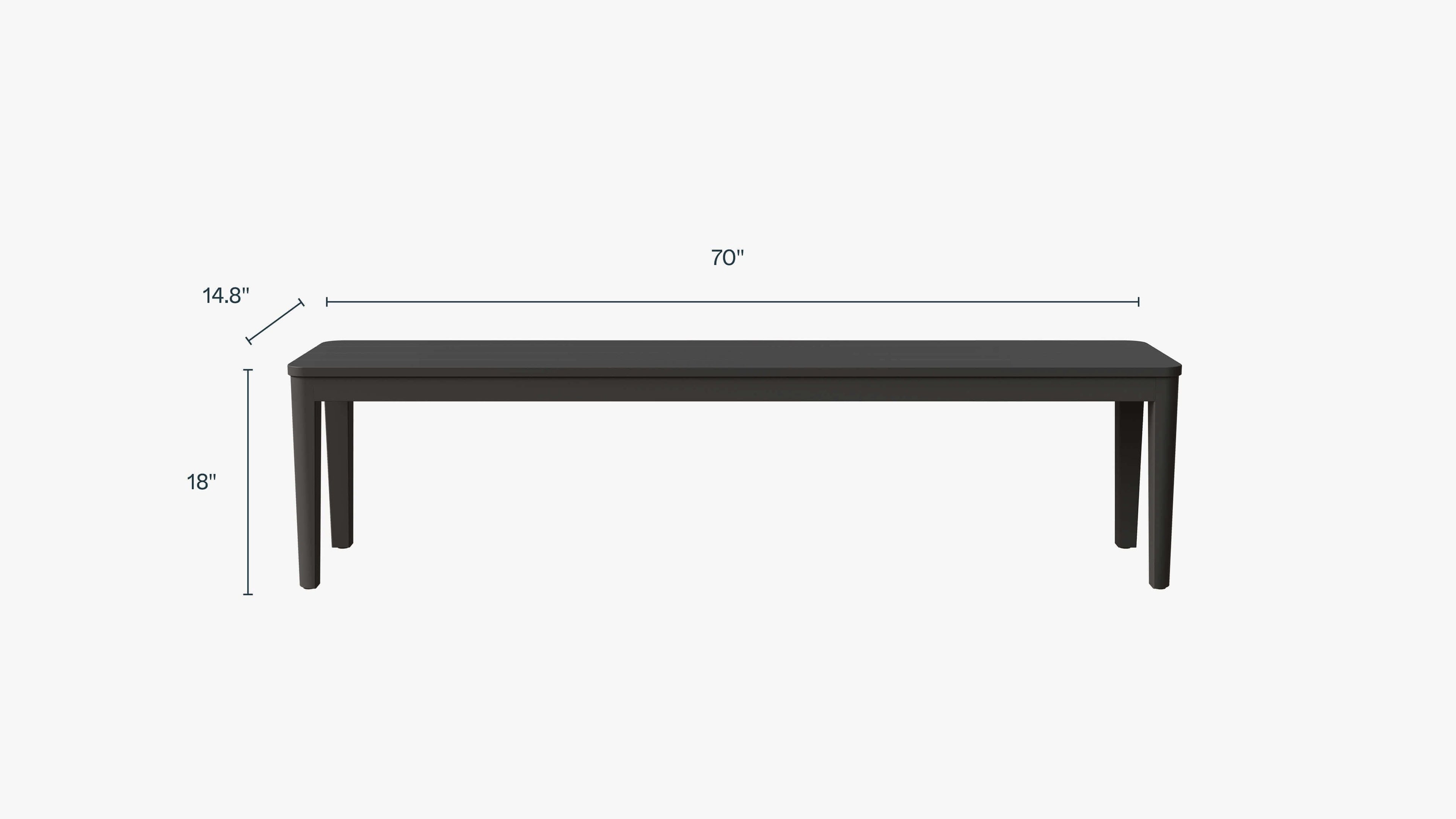Table à manger rectangulaire d'extérieur en aluminium + 2 fauteuils 595 + 3 chaises sans accoudoirs 595 + banc de salle à manger en aluminium