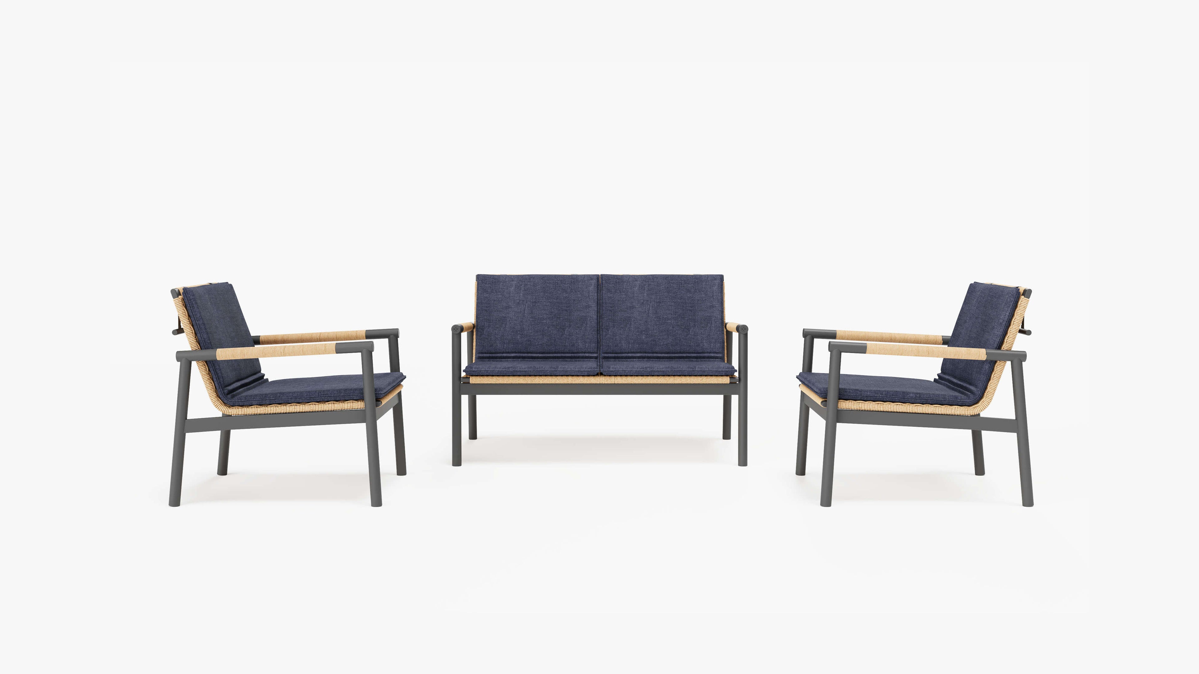 Coussins pour ensemble causeuse et conversation Flex
