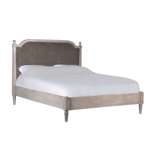 Lit king-size Norfried en osier de 152 cm
