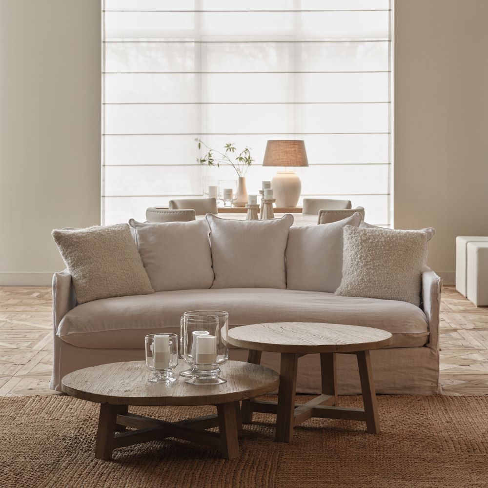 Canapé Flamant Hira – Lin naturel, confort et style intemporels