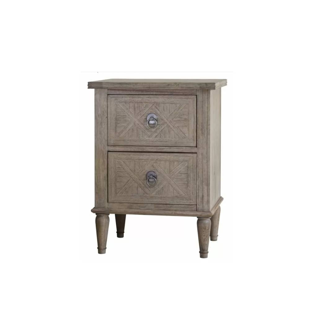 Table de chevet à 2 tiroirs Mustique