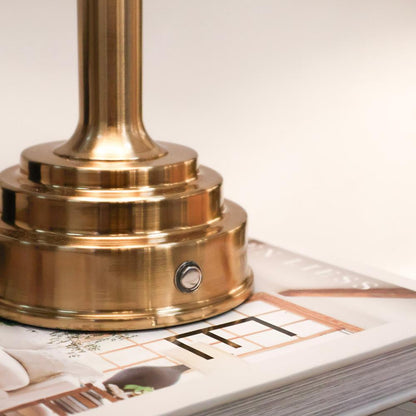 Lampe rechargeable Harrison en laiton vieilli