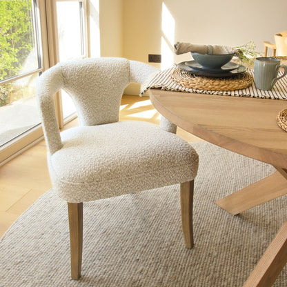 Chaise de salle à manger Claire Boucle