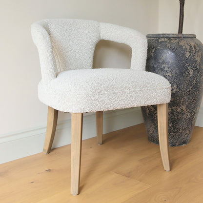 Chaise de salle à manger Claire Boucle