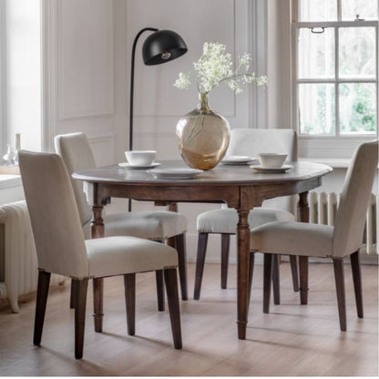 Table de salle à manger ronde extensible Madison