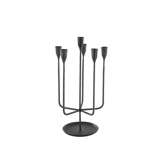 Chandelier à 6 bras Château Noir