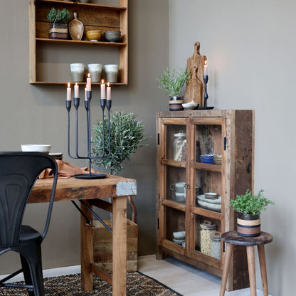 Chandelier à 6 bras Château Noir