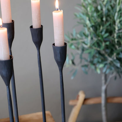 Chandelier à 6 bras Château Noir