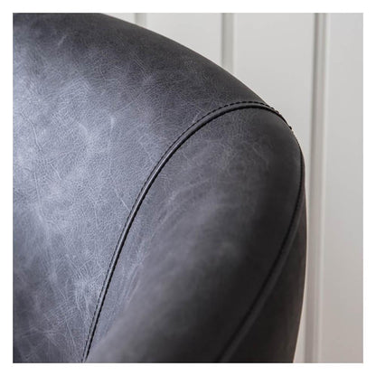 Fauteuil pivotant Feynman en ébène antique