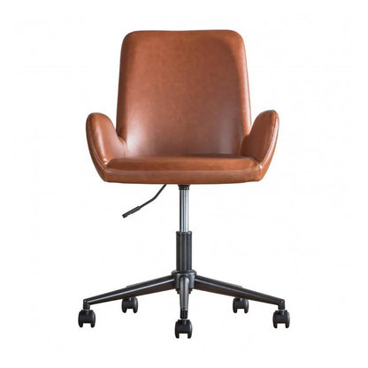 Fauteuil pivotant Faraday marron
