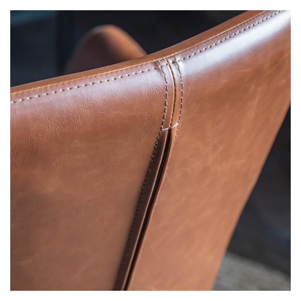 Fauteuil pivotant Faraday marron