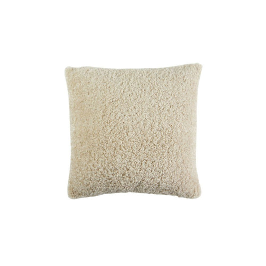 Coussin carré beige Lia