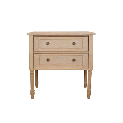 Commode Anita à 2 tiroirs - Gris ciel