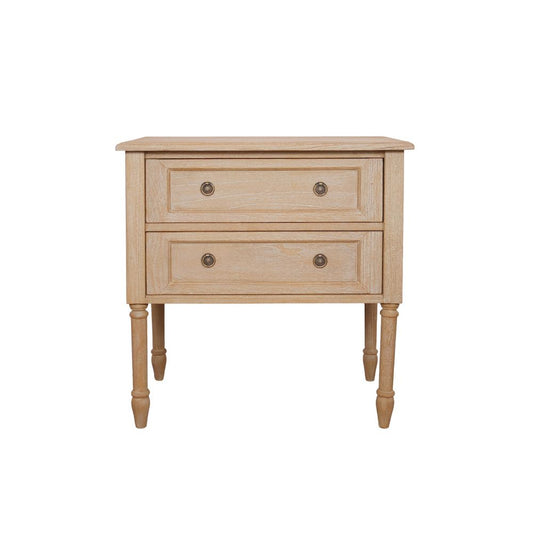 Commode Anita à 2 tiroirs - Gris ciel