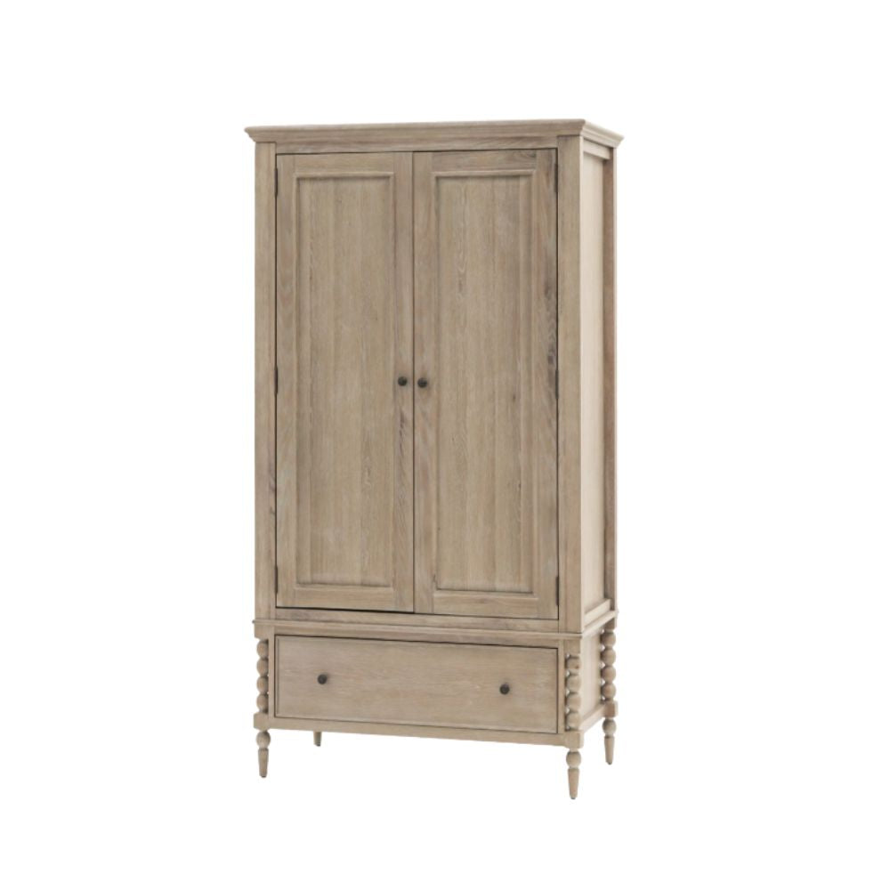 Armoire artisanale à 2 portes et 1 tiroir