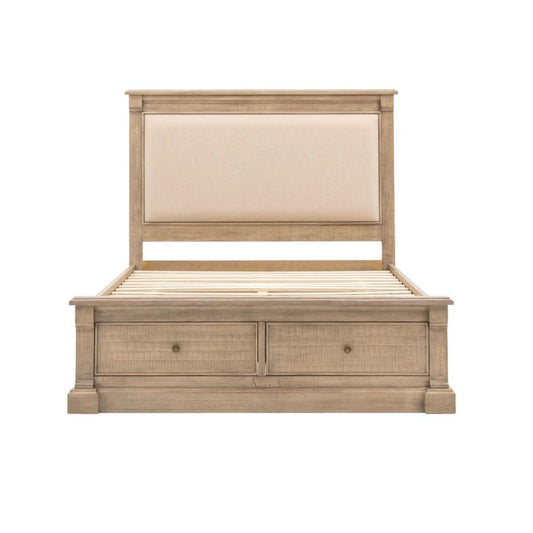 Lit Vancouver 150 cm (King Size) | Bois recyclé | Style rustique moderne