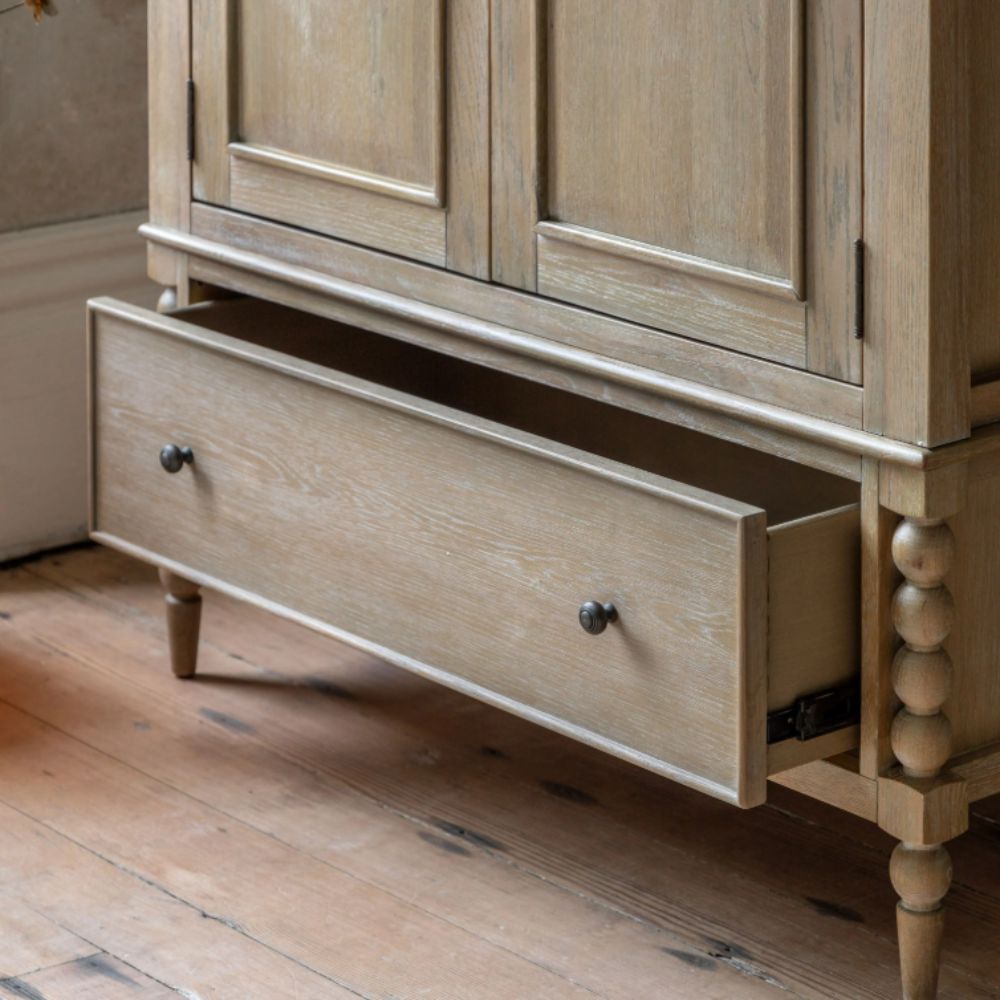 Armoire artisanale à 2 portes et 1 tiroir