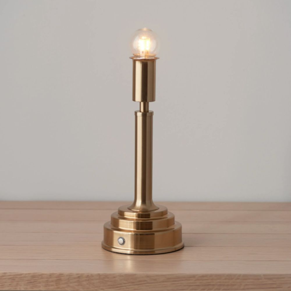 Lampe rechargeable Harrison en laiton vieilli