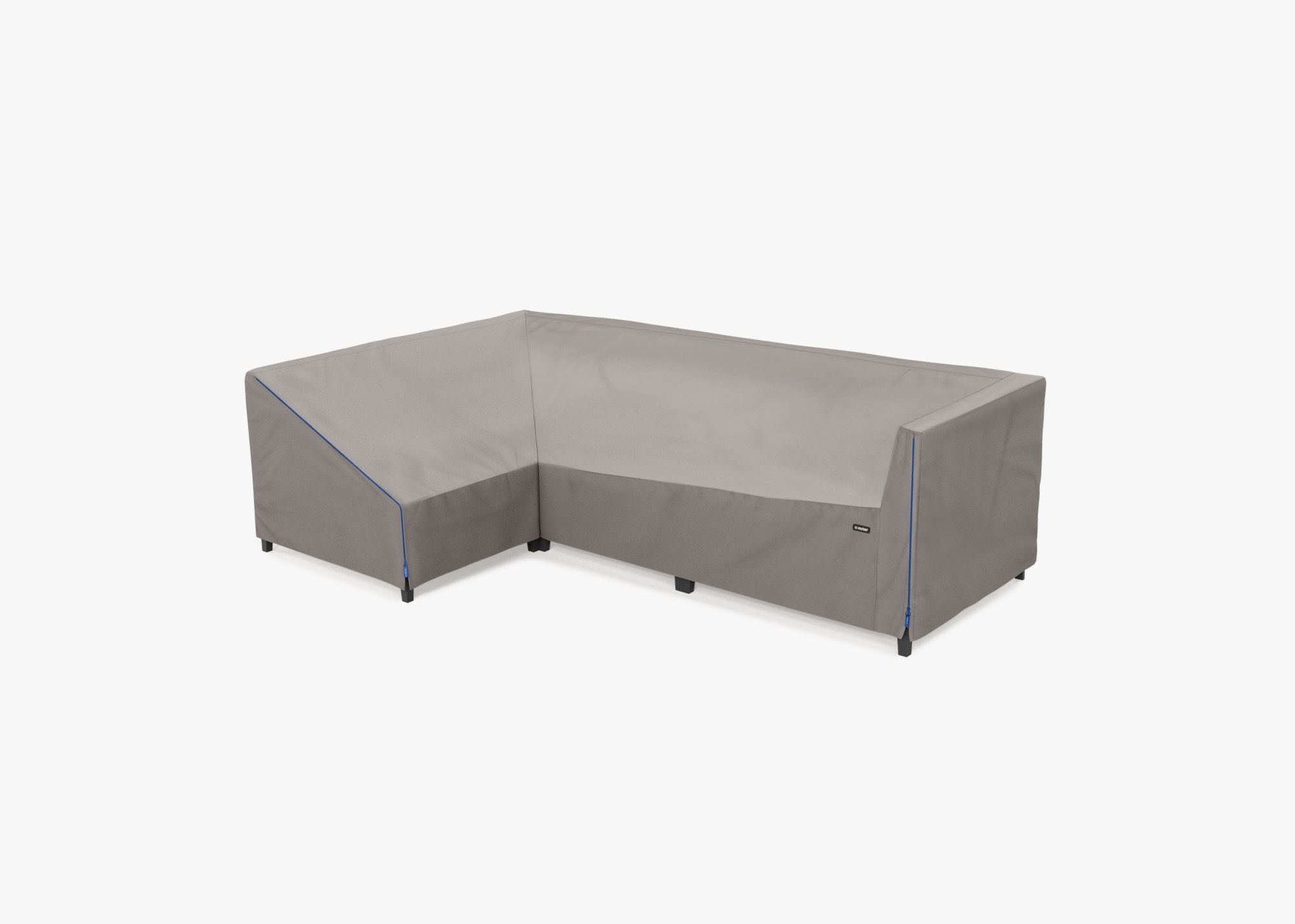 Housse pour canapé sectionnel en aluminium L - 4 places - Droite