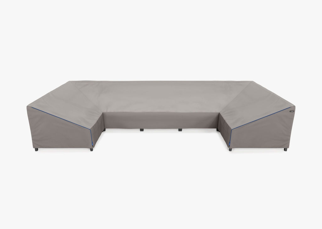 Housse pour canapé sectionnel en U en aluminium - 7 places