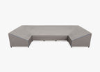 Housse pour canapé sectionnel en U en aluminium - 7 places
