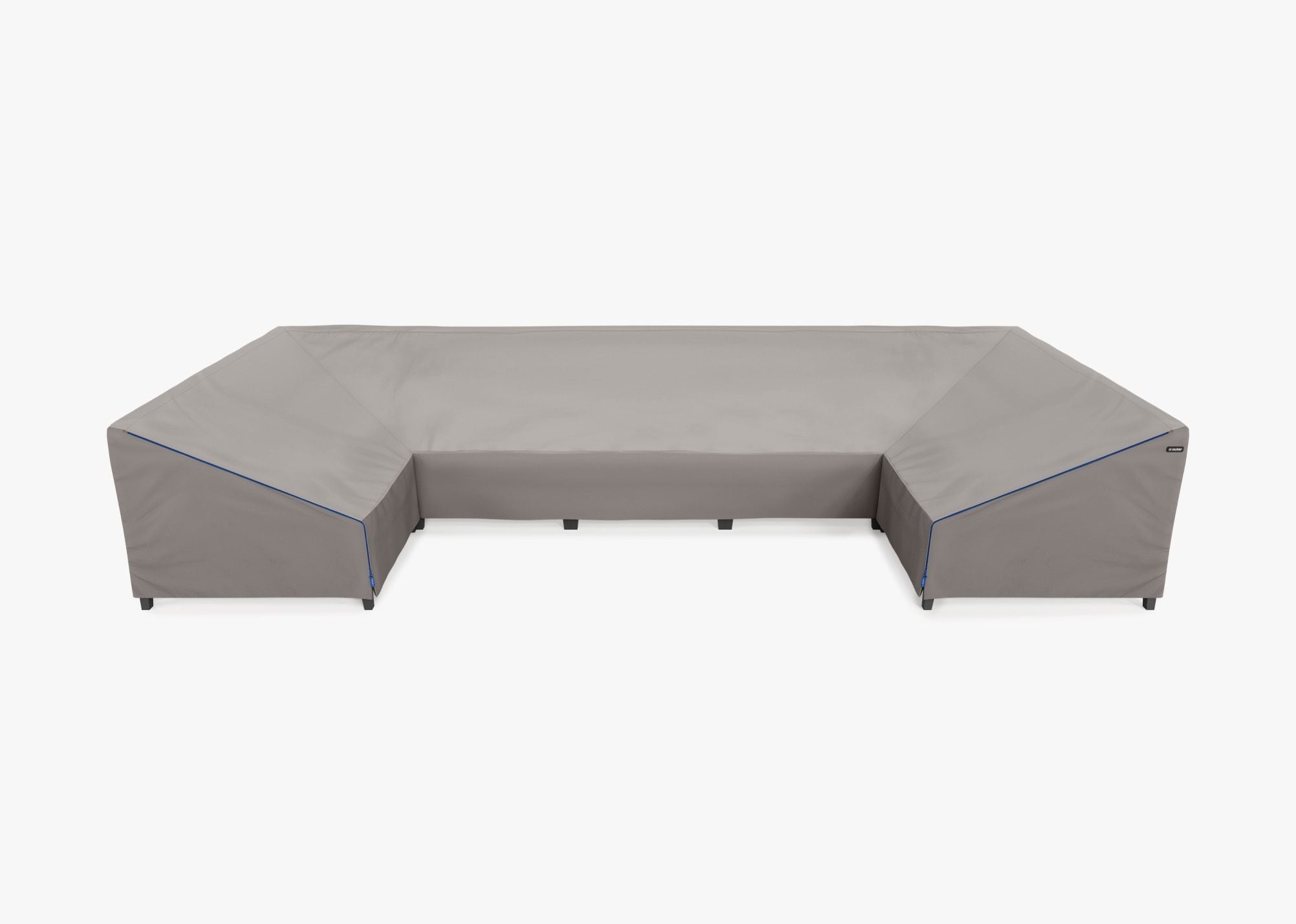 Housse pour canapé sectionnel en U en aluminium - 7 places
