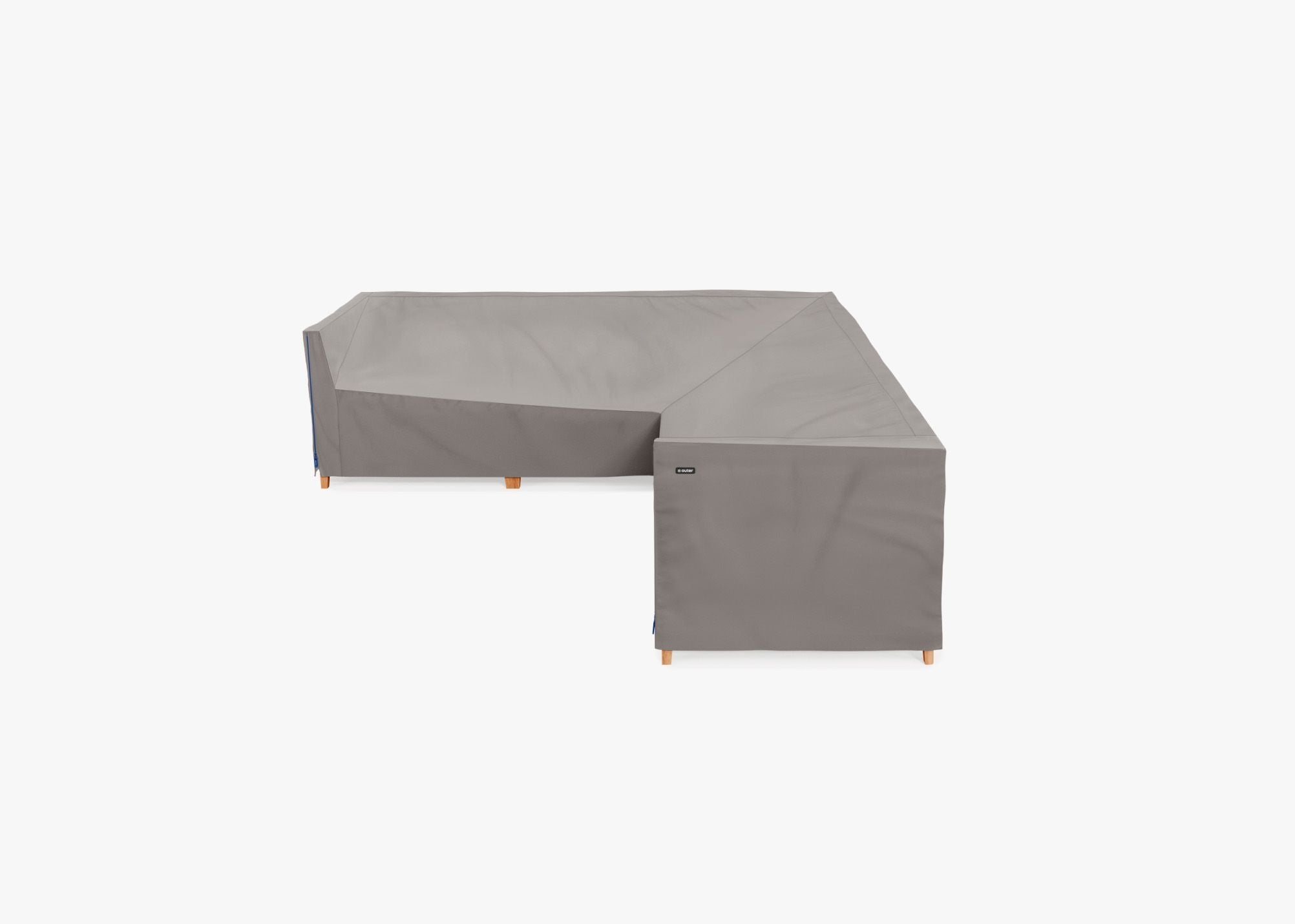Housse pour canapé d'angle en teck - 5 places