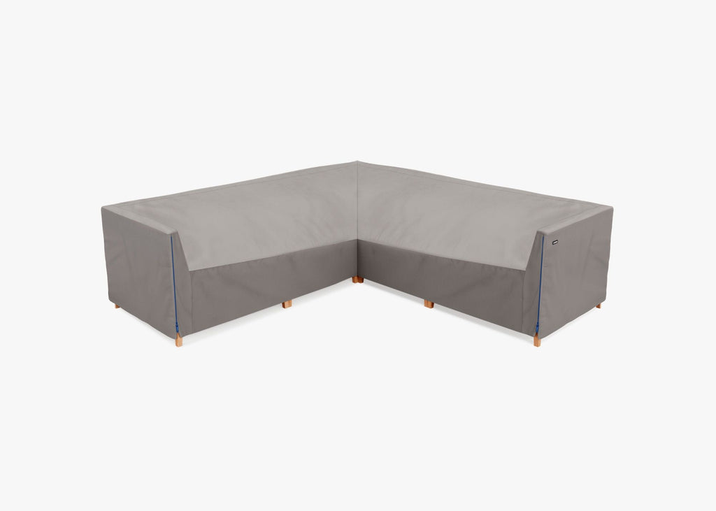 Housse pour canapé d'angle en teck - 5 places