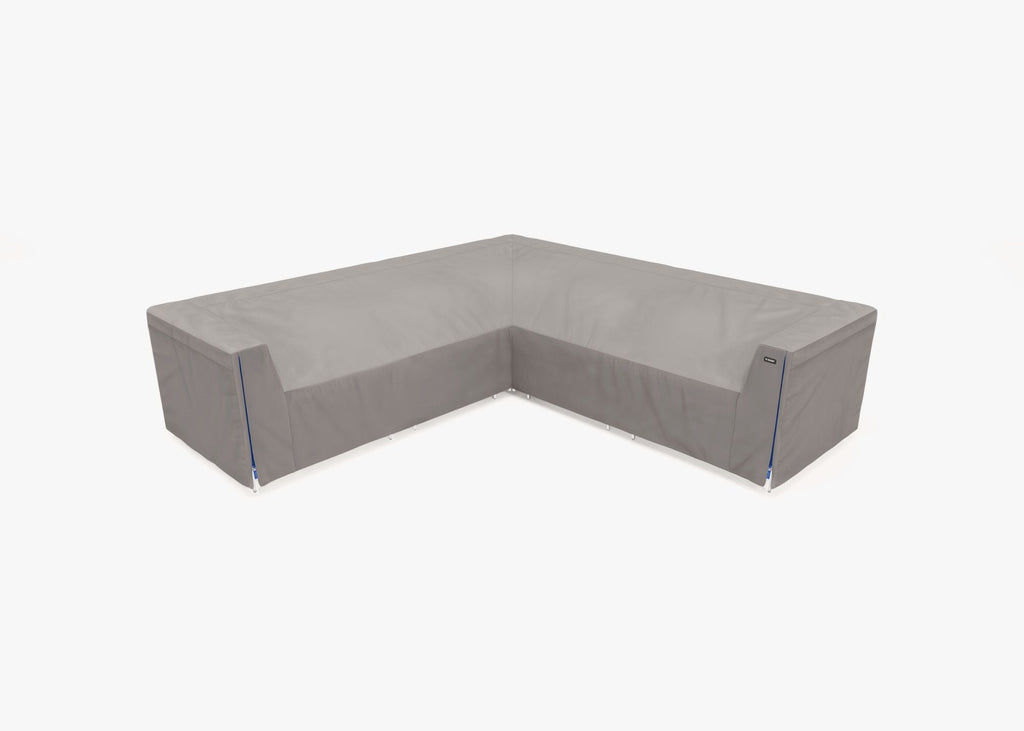 Housse pour canapé d'angle en osier - 5 places