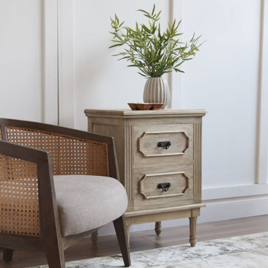 Table de chevet Adeline à 2 tiroirs