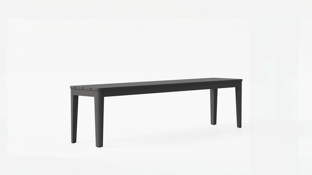Banc de salle à manger d'extérieur en aluminium